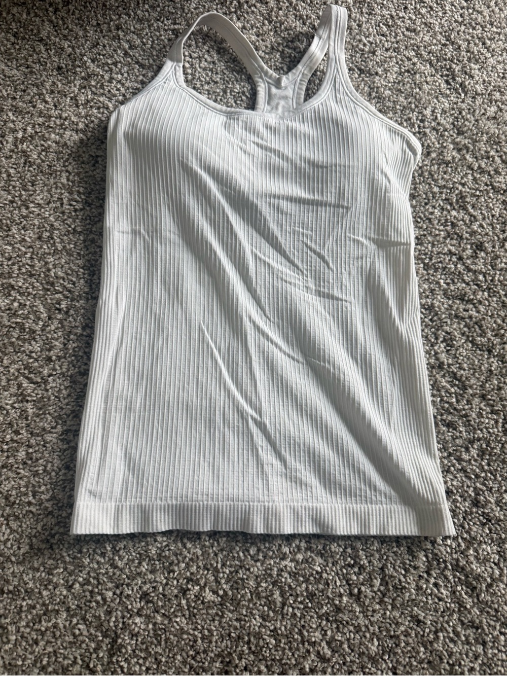 lululemon athletica Ribbed Racerback Tank - White